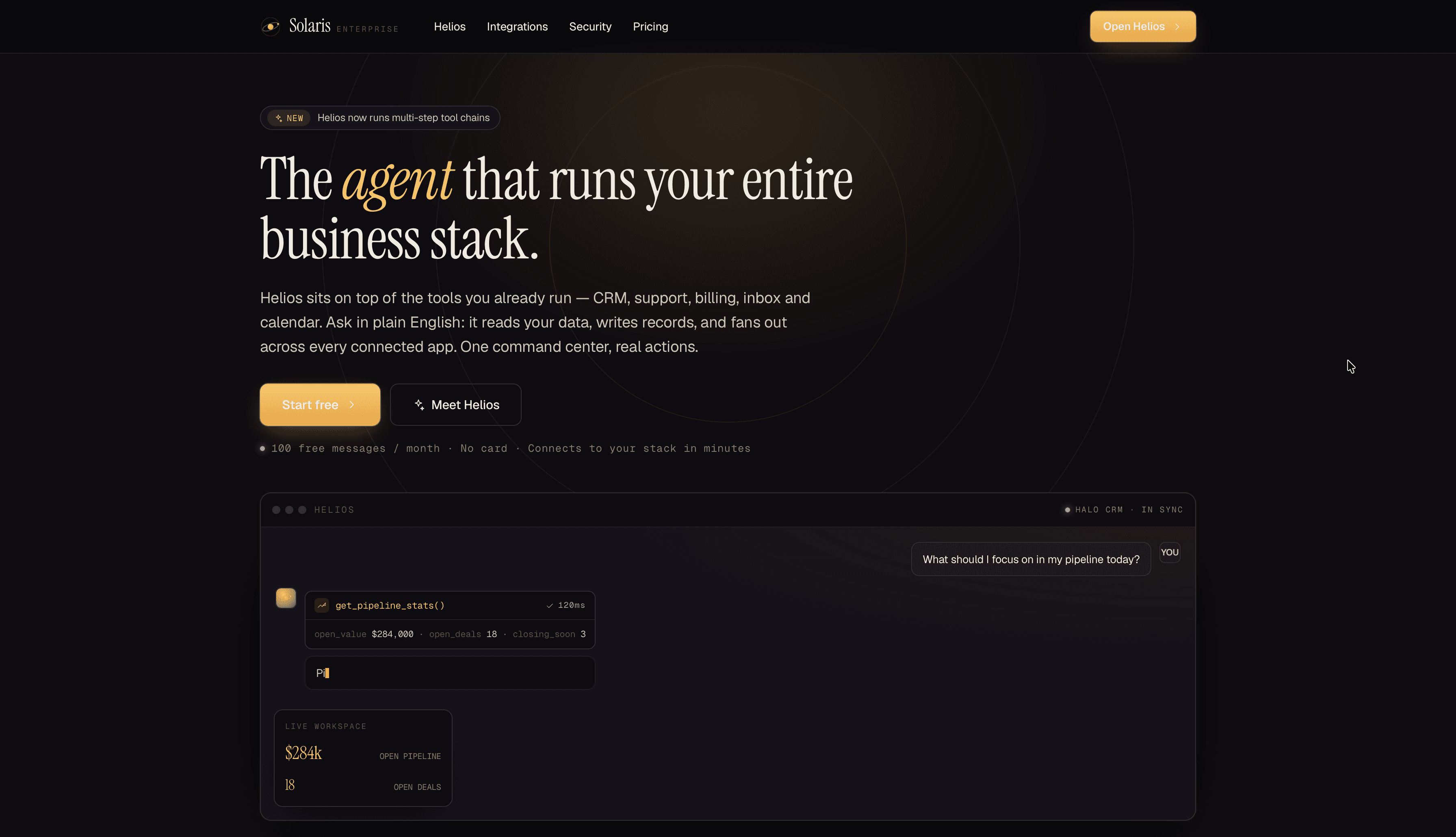 Solaris — AI Business Operations Platform case study by Novative